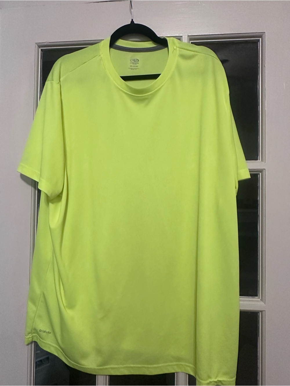 Athletic Works Neon Yellow Short Sleeve Performance Tee